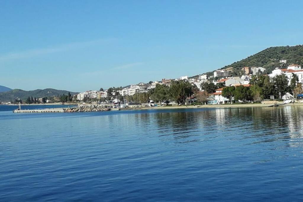 Amazing Sea View-Neos Pyrgos Beach -Evoia Greece เนออส ปีร์กอส ภายนอก รูปภาพ