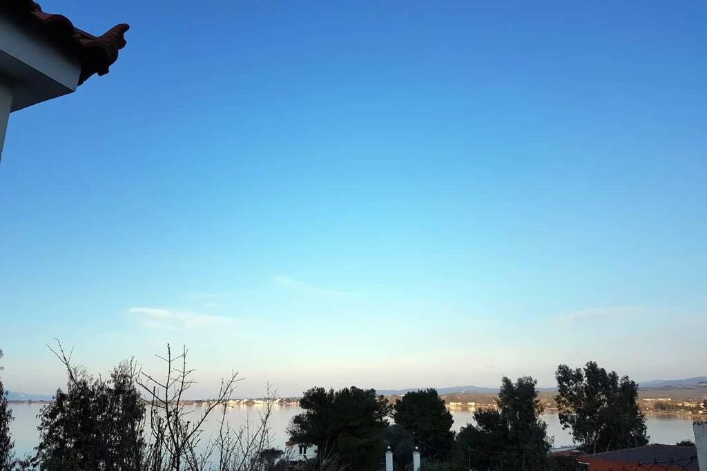 Amazing Sea View-Neos Pyrgos Beach -Evoia Greece เนออส ปีร์กอส ภายนอก รูปภาพ